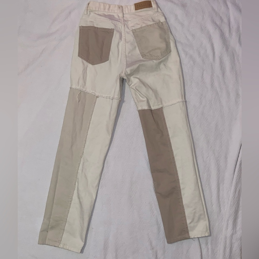 Brown and Cream Jeans - Picture 4 of 4